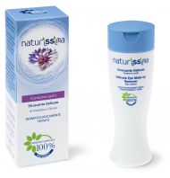 Lapte demachiant delicat pentru ochi, cu albastrele, Naturissima, 150 ml